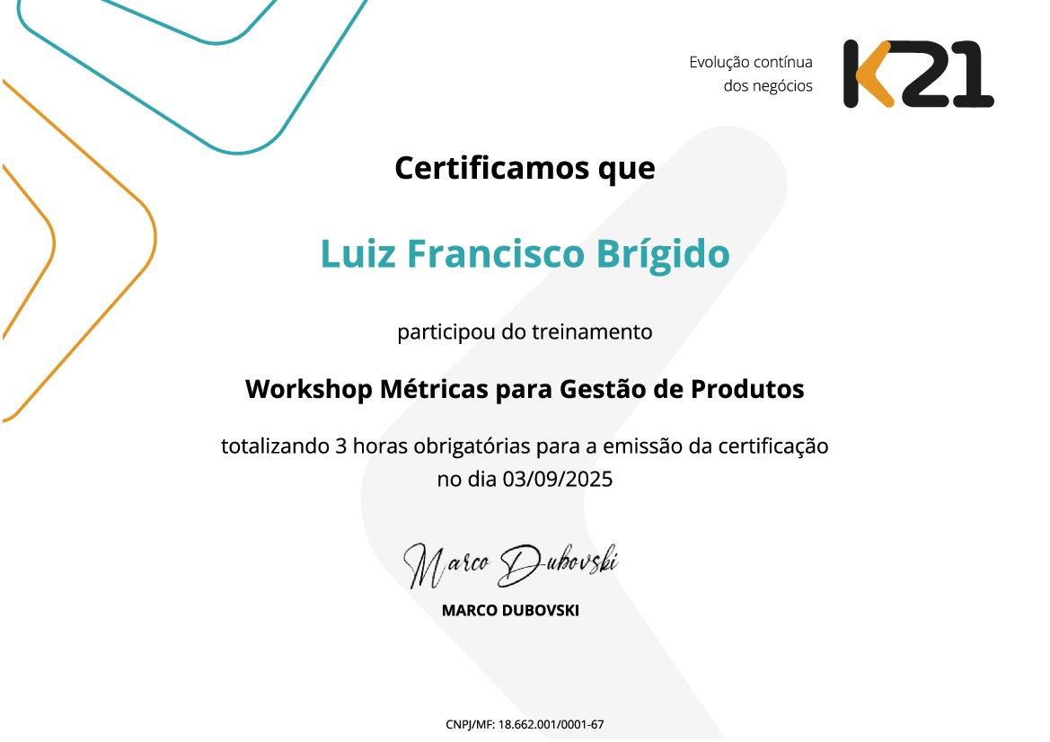 Certificado K21